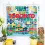 Toronto City Map Tapestry Kit, thumbnail 2 of 6
