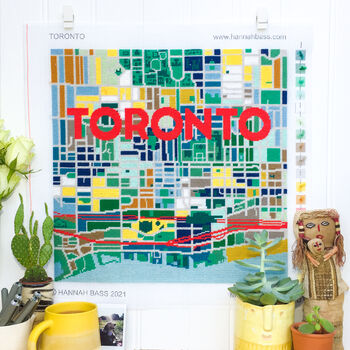 Toronto City Map Tapestry Kit, 2 of 6