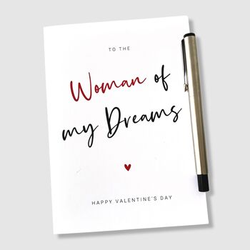 Valentines Card Woman Of My Dreams, 5 of 6