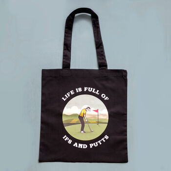 Funny Golf Tote Bag, 2 of 4