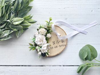 Personalised White Ring Holder, 2 of 3