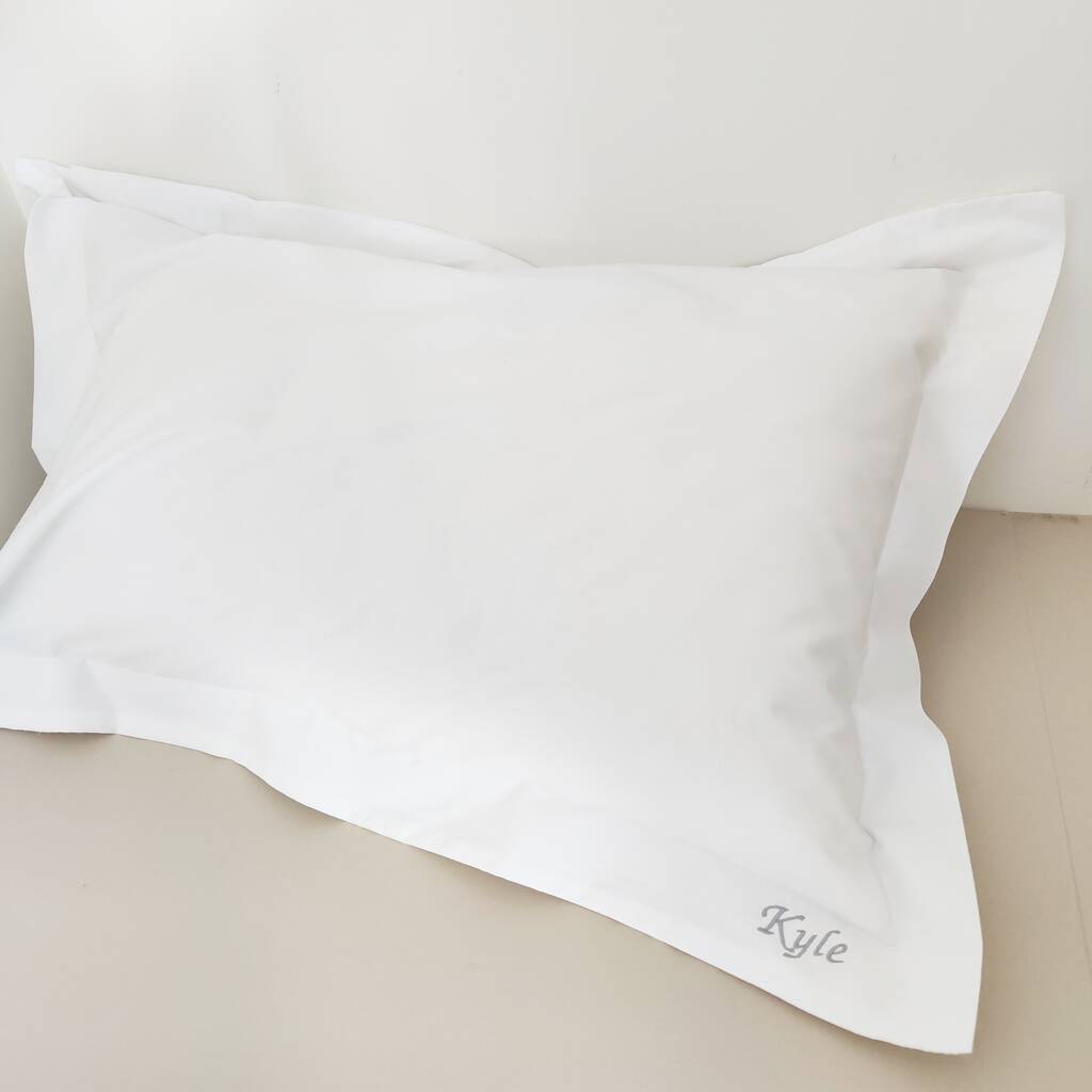 Personalised Premium Cotton 200 Tc Oxford Pillowcase, 1 of 9