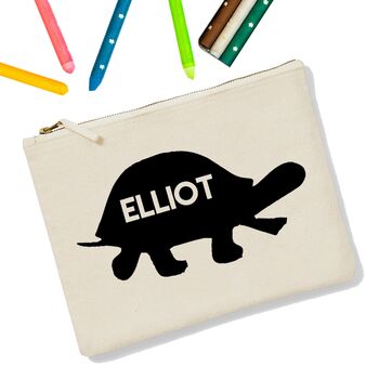 Personalised Animal Icon Zip Up Pencil Case, 2 of 12