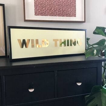 'Wild Thing' Hidden Leaves Lightbox Sign, 2 of 8