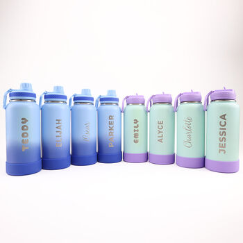 Personalised Stainless Steel Water Bottle 'Raid', 5 of 9