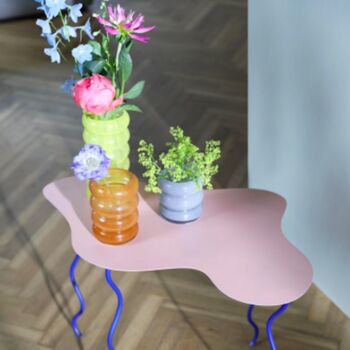 Pink Squiggle Side Table, 3 of 4