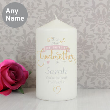 Personalised Godmother Candle, 2 of 2