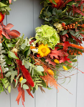 Bright Autumn Fresh Wreath Making Kit, 4 of 5