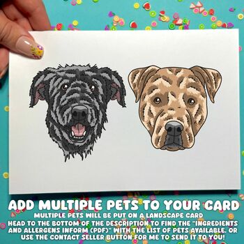 Personalised Pittie Dog Dad Father's Day Card, 12 of 12