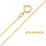 Solid 9ct Gold Medium Belcher Chain Necklace – 16in To 20in, thumbnail 2 of 11