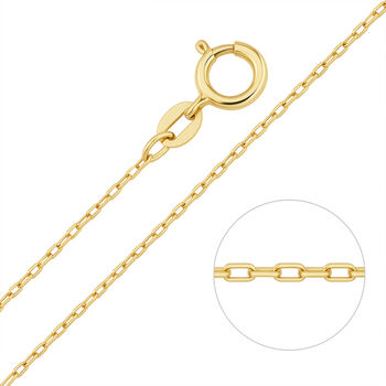 Solid 9ct Gold Medium Belcher Chain Necklace – 16in To 20in, 2 of 11