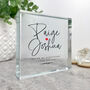 Personalised Couples Names Crystal Token, thumbnail 1 of 6