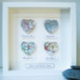 Personalised Map Hearts Story Picture | Wedding Gift, thumbnail 3 of 11