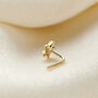 Cz Star 9ct Gold Nose Stud, thumbnail 3 of 5