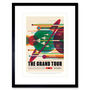 Nasa Space Travel Advert Grand Tour Artwork Art Print, thumbnail 1 of 3