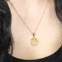 Gold Plated Sterling Silver Tree Necklace, thumbnail 2 of 4