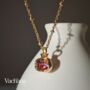 Mixed Color Pomegranate Pendant Necklace, thumbnail 2 of 3