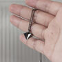 Geometric Heart Oxidised Sterling Silver Necklace, thumbnail 1 of 12