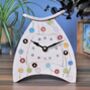 Colourful Ceramic Clock With Dots, thumbnail 1 of 7