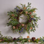 Extra Large Citrus Berry Christmas Wreath And Garland, thumbnail 1 of 6