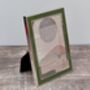 Isaac Jacobs Green And Silver Tone Border Photo Frame, thumbnail 1 of 3