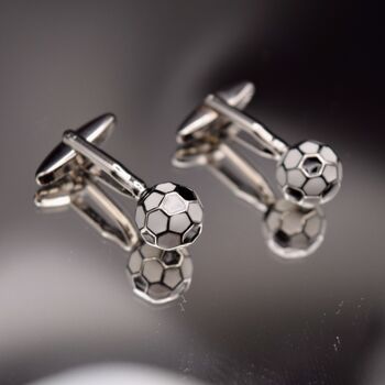 Soccer Ball Cufflinks Gift Football Player, 5 of 5