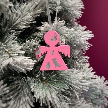 Neon Jesmonite Christmas Tree Angel, 2 of 5