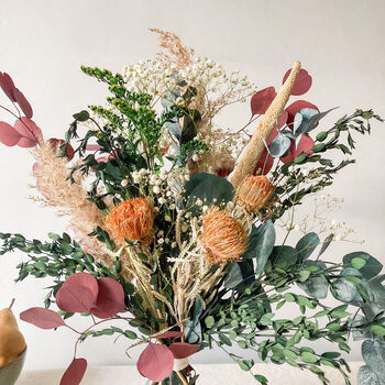 Preserved Foliage And Banksia Bouquet, 2 of 5
