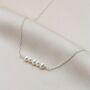 Eliana Tiny Pearl Bar Necklace, thumbnail 1 of 3