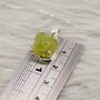 Raw Peridot Sterling Silver Pendant Necklace, thumbnail 7 of 12