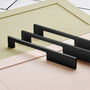 Solid Brass Black Door And Drawer Pull Handles, thumbnail 7 of 8