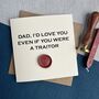 Traitors Inspired Father's Day Card, thumbnail 1 of 3