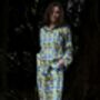 Organic Cotton Can Nara Blue Yellow Unisex Pyjama, thumbnail 8 of 8