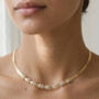 Kinmokusei 18 K Gold Plated Chain Floral Necklace, thumbnail 4 of 6