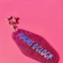 The 'Pimms O'clock' Sparkly Motel Keyring / Summer Drinks Gift / Garden Party Accessories / Fun Quote Keychain, thumbnail 4 of 7