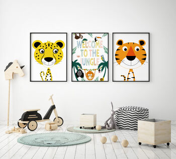 Children's Cheetah Nursery Print, 4 of 5