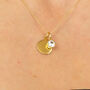 18ct Gold Plated April Birthstone Necklace Set, thumbnail 1 of 10