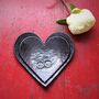 Hand Forged Steel Hearts Dish Set, Couples Gift, thumbnail 1 of 8