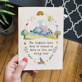 The Brightest Stars Thinking Of You Sympathy Card, 4 of 4