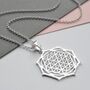 Sterling Silver Moroccan Flower Necklace, thumbnail 1 of 2