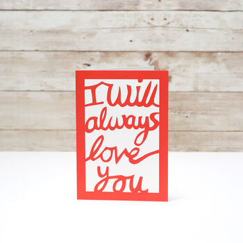 I Will Always Love You Card, 3 of 3