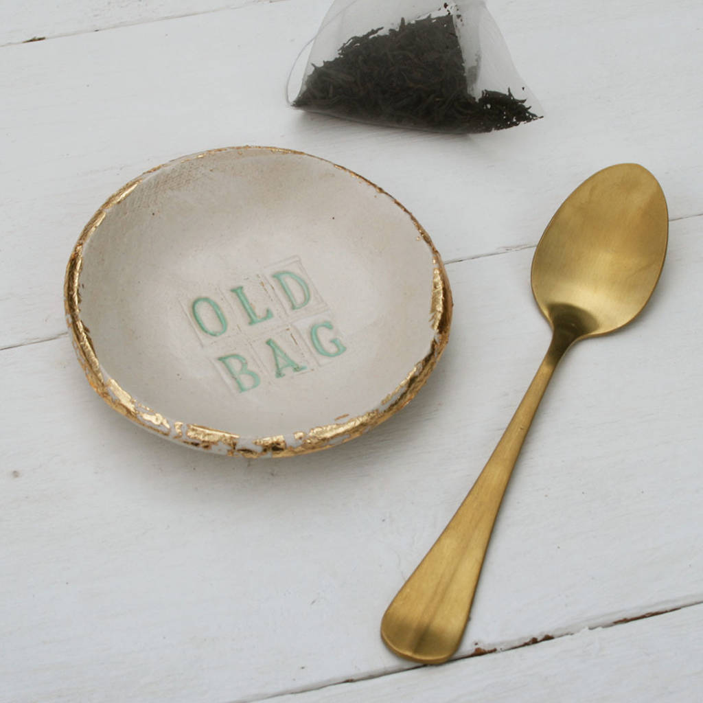 old bag tea bag saucer by juliet reeves designs