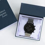 Men's Motivator In Black With Silver Mesh Strap Watch, thumbnail 4 of 4
