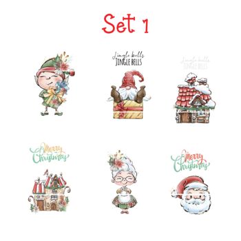 Set Of Six Christmas Gift Tags Handmade, 2 of 3