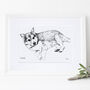 Personalised Pet Line Drawing, thumbnail 10 of 11