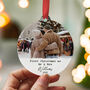 First Christmas Mr And Mrs Photo Personalised Ornament 2025, thumbnail 7 of 9