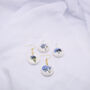 Forget Me Not Porcelain Style Polymer Clay Earrings, thumbnail 7 of 11