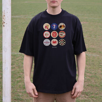 Man United Beer Mats Oversized T Shirt, 7 of 10