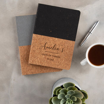 Personalised Vegan Cork Notebook For Teachers, 2 of 6