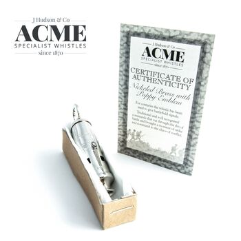 Personalised Peace Whistle – Nickel Plated, 2 of 6